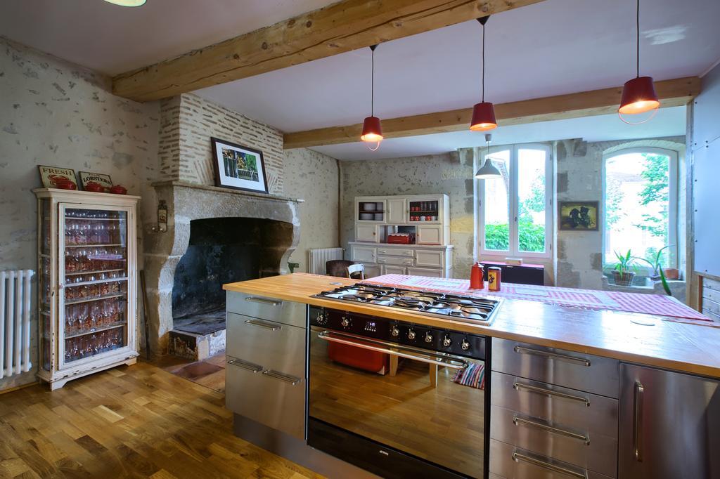 Auros Maison D'Hotes Rouge Bordeaux מראה חיצוני תמונה